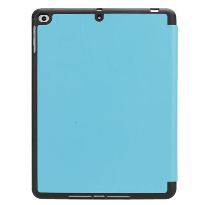 Tri-fold Stand Smart Leather Tablet Protective Casing with Pen Slot for iPad 9.7-inch (2018) / 9.7-inch (2017)
