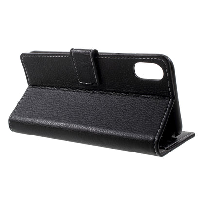 Litchi Texture Wallet Stand Leather Mobile Shell Case for iPhone XR 6.1 inch