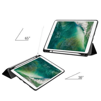 Slim Shockproof Case for iPad Air 10.5 (2019) / Pro 10.5 (2017) PU Leather Tablet Cover Tri-fold Stand Protector with Pen Slot