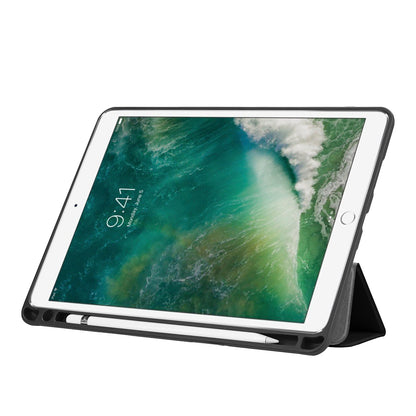Slim Shockproof Case for iPad Air 10.5 (2019) / Pro 10.5 (2017) PU Leather Tablet Cover Tri-fold Stand Protector with Pen Slot