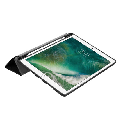 Slim Shockproof Case for iPad Air 10.5 (2019) / Pro 10.5 (2017) PU Leather Tablet Cover Tri-fold Stand Protector with Pen Slot