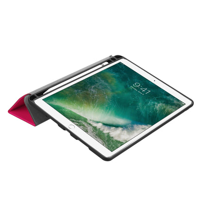 Slim Shockproof Case for iPad Air 10.5 (2019) / Pro 10.5 (2017) PU Leather Tablet Cover Tri-fold Stand Protector with Pen Slot