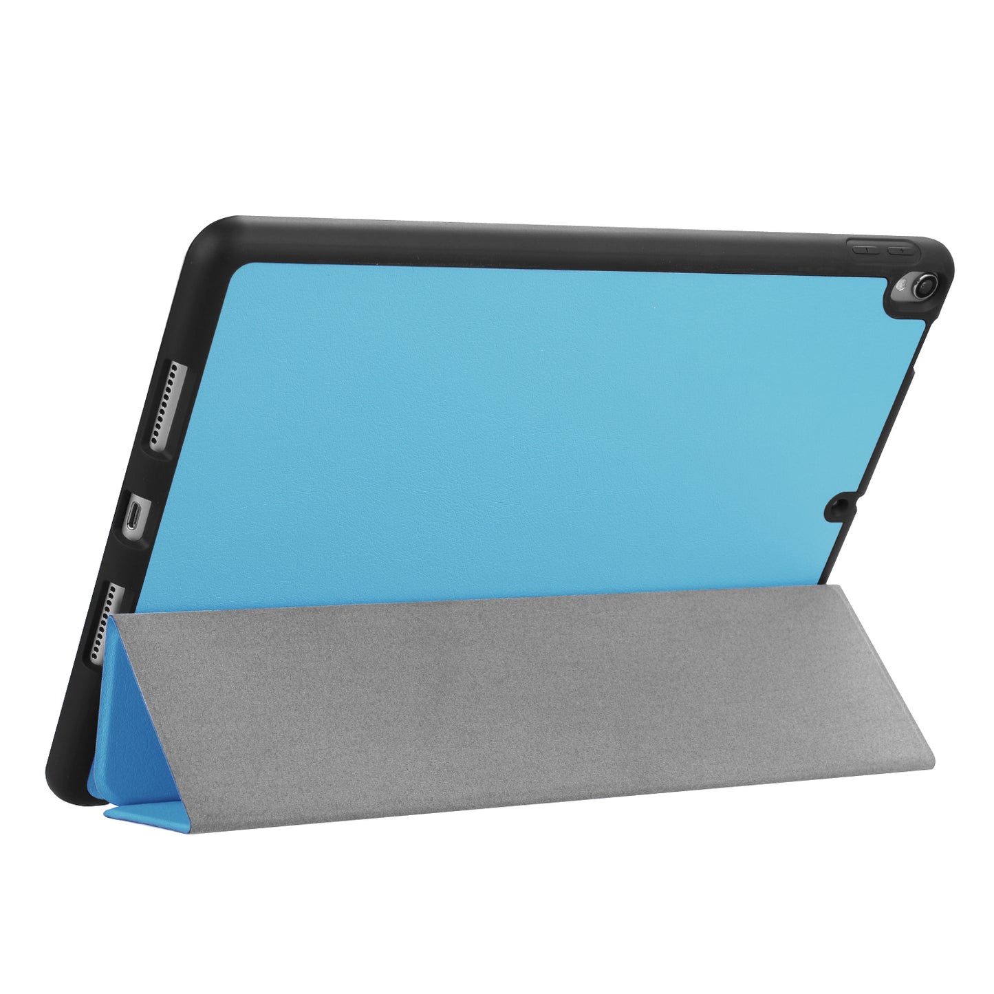 Slim Shockproof Case for iPad Air 10.5 (2019) / Pro 10.5 (2017) PU Leather Tablet Cover Tri-fold Stand Protector with Pen Slot