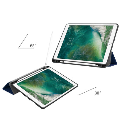 Slim Shockproof Case for iPad Air 10.5 (2019) / Pro 10.5 (2017) PU Leather Tablet Cover Tri-fold Stand Protector with Pen Slot