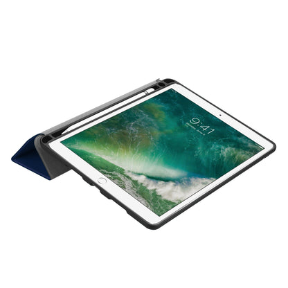 Slim Shockproof Case for iPad Air 10.5 (2019) / Pro 10.5 (2017) PU Leather Tablet Cover Tri-fold Stand Protector with Pen Slot