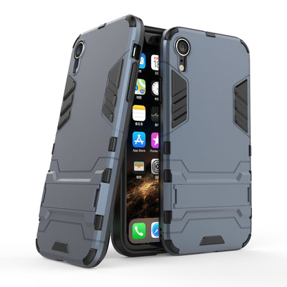 Cool Guard Plastic TPU Hybrid Phone Case with Kickstand for iPhone XR 6.1 inch