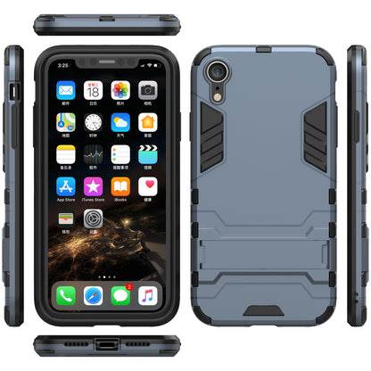 Cool Guard Plastic TPU Hybrid Phone Case with Kickstand for iPhone XR 6.1 inch