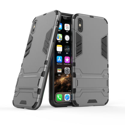 Plastic + TPU Hybrid Case with Kickstand for iPhone XS Max 6.5 inch