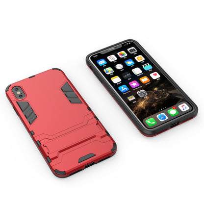 Plastic + TPU Hybrid Case with Kickstand for iPhone XS Max 6.5 inch