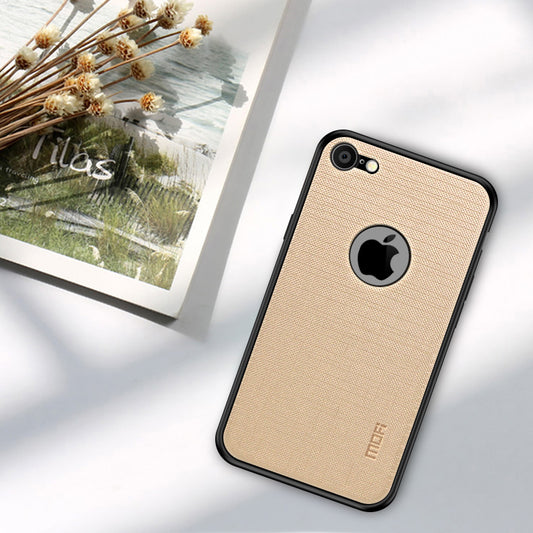 MOFI Bright Shield Series Cloth Coated PC TPU Hybrid Phone Cover for iPhone 8/7/SE (2022)/SE (2020)