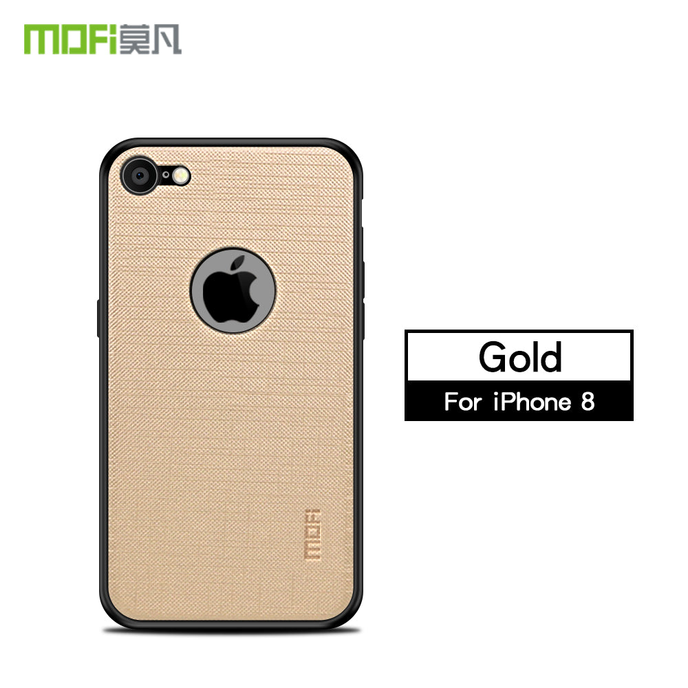 MOFI Bright Shield Series Cloth Coated PC TPU Hybrid Phone Cover for iPhone 8/7/SE (2022)/SE (2020)