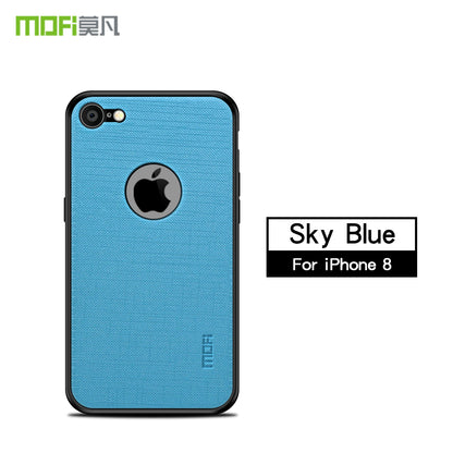 MOFI Bright Shield Series Cloth Coated PC TPU Hybrid Phone Cover for iPhone 8/7/SE (2022)/SE (2020)