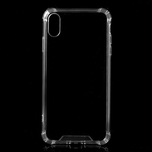 Drop-Proof Clear Acrylic Back + TPU Edge Hybrid Mobile Casing for iPhone XS Max 6.5 inch