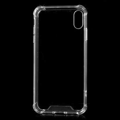 Drop-Proof Clear Acrylic Back + TPU Edge Hybrid Mobile Casing for iPhone XS Max 6.5 inch