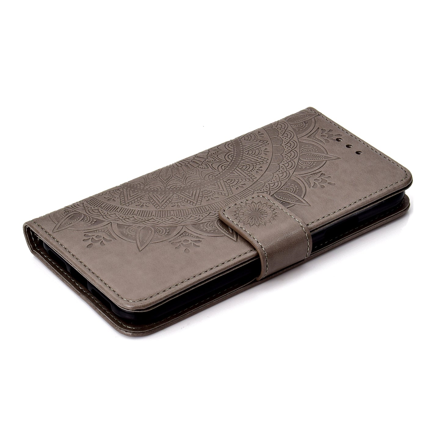 Imprinted Mandala Pattern Wallet Leather Case for iPhone XS Max 6.5 inch