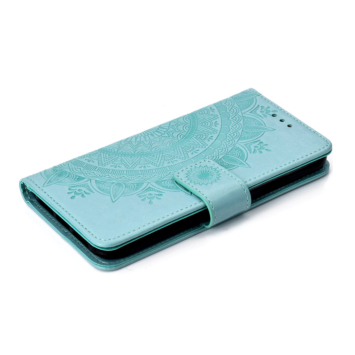 Imprinted Mandala Pattern Wallet Leather Case for iPhone XS Max 6.5 inch