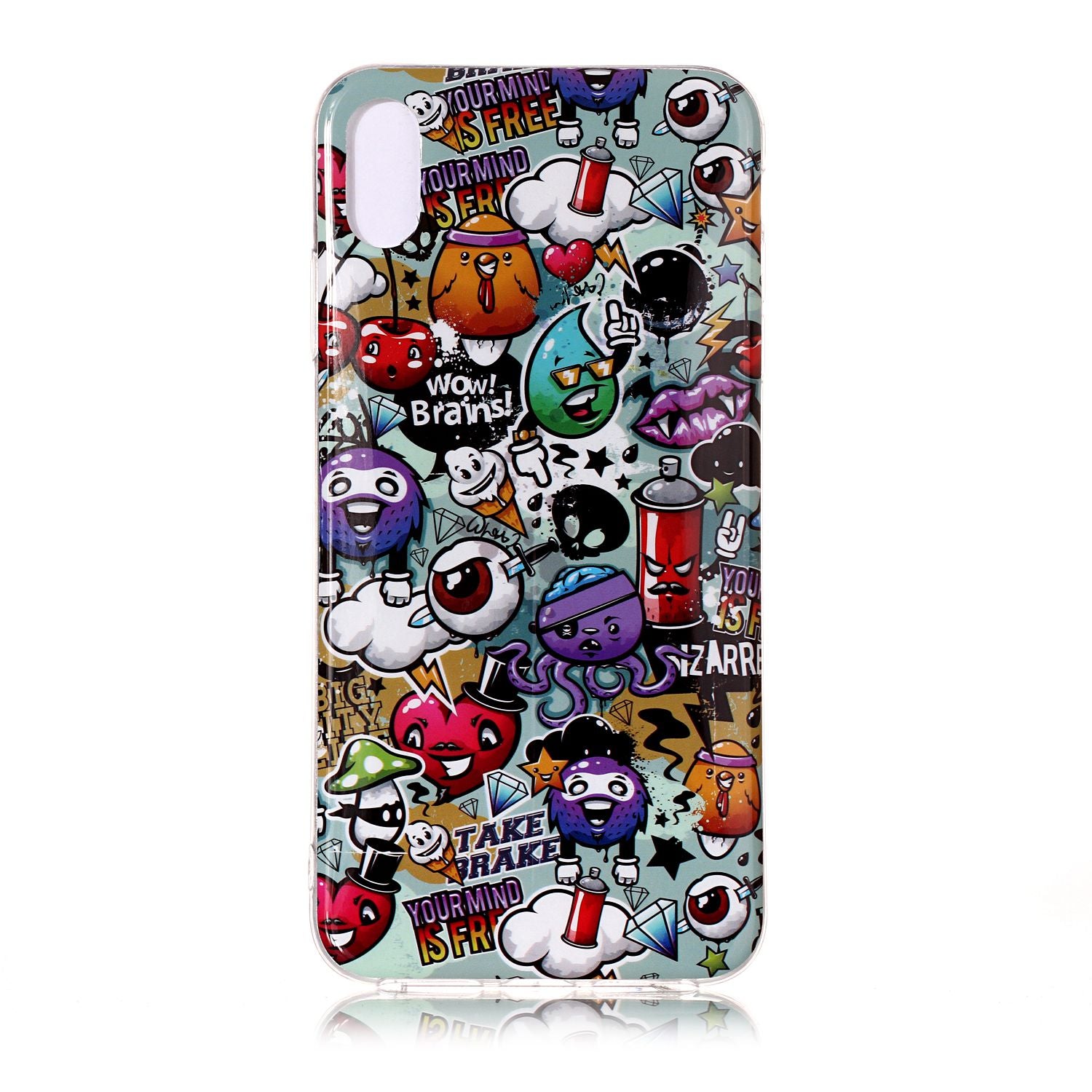 Luminous Patterned IMD TPU Back Cover Shell for iPhone XR 6.1 inch