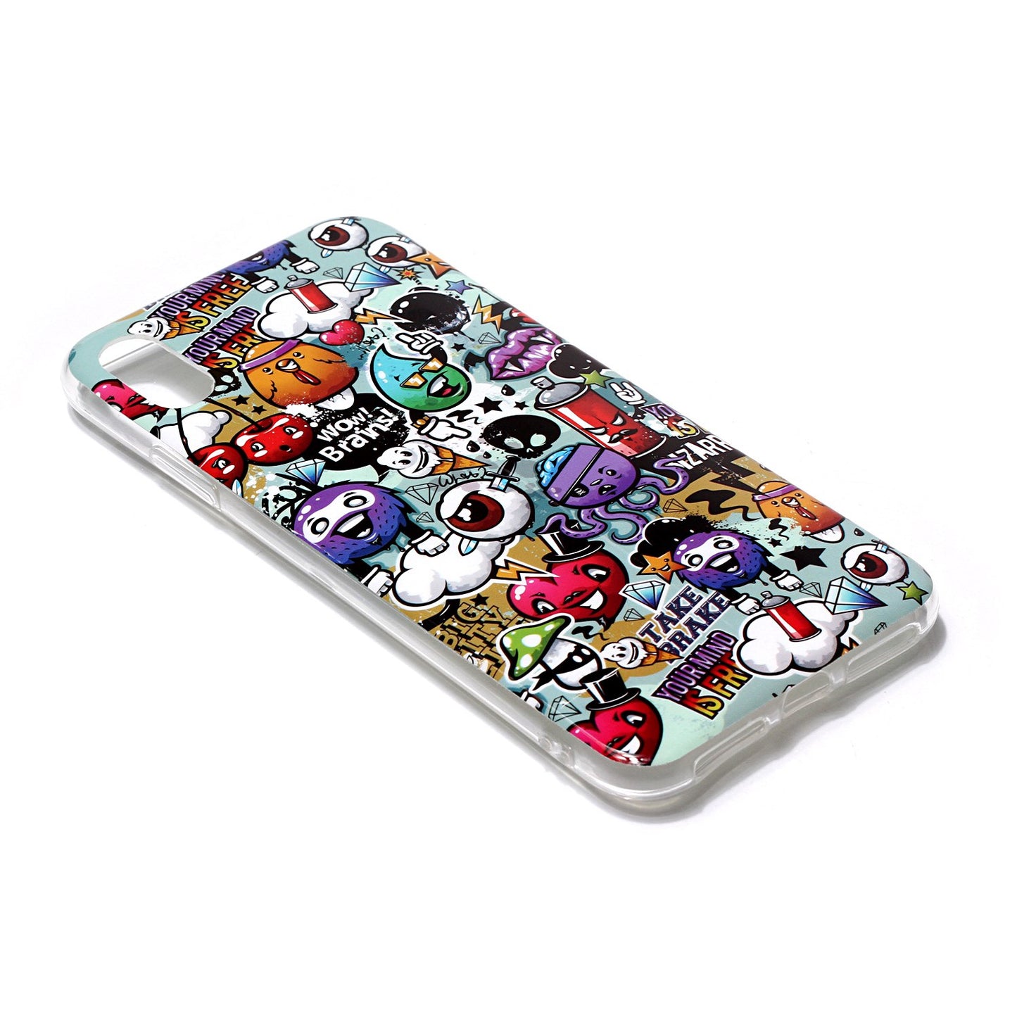Luminous Patterned IMD TPU Back Cover Shell for iPhone XR 6.1 inch