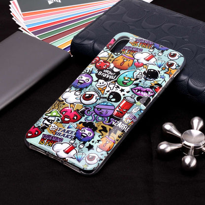 Luminous Patterned IMD TPU Back Cover Shell for iPhone XR 6.1 inch