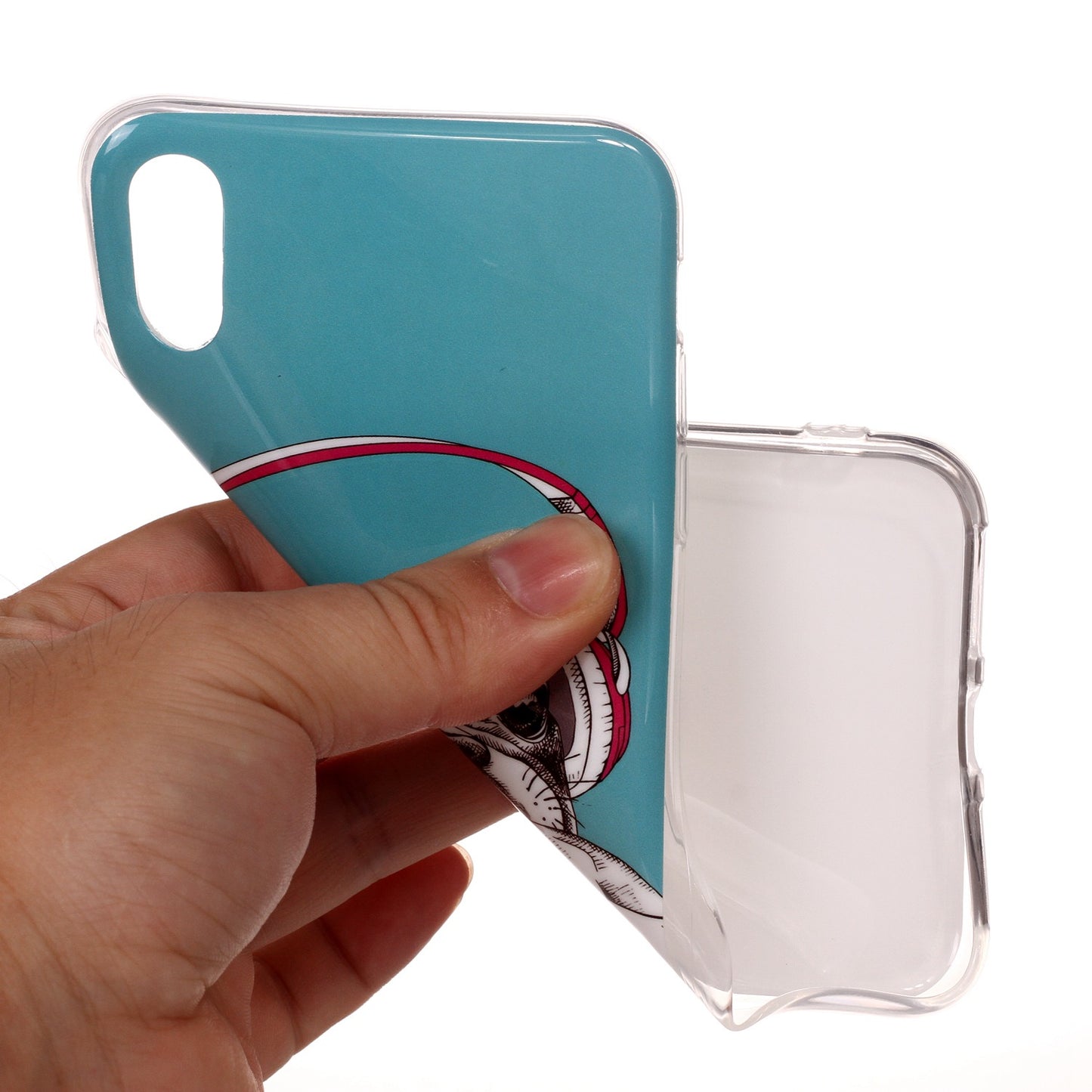 Luminous Patterned IMD TPU Back Cover Shell for iPhone XR 6.1 inch
