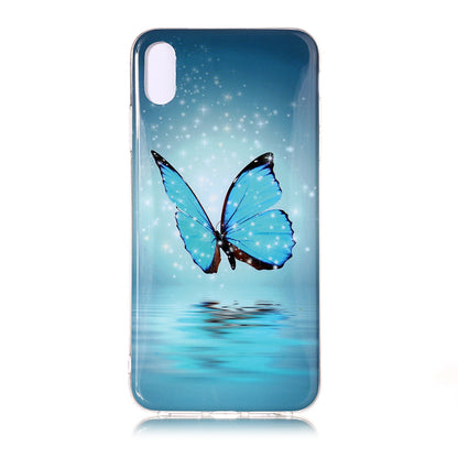 Luminous Patterned IMD TPU Back Cover Shell for iPhone XR 6.1 inch