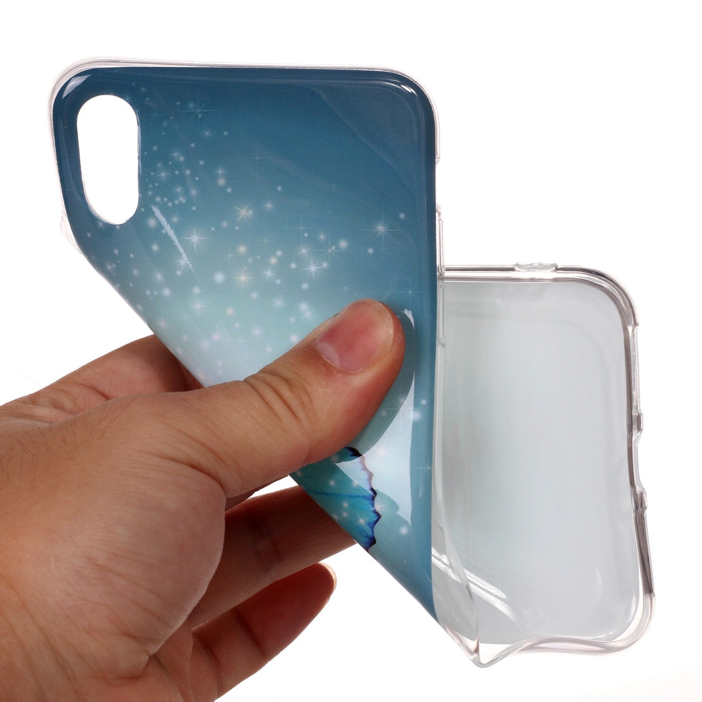 Luminous Patterned IMD TPU Back Cover Shell for iPhone XR 6.1 inch