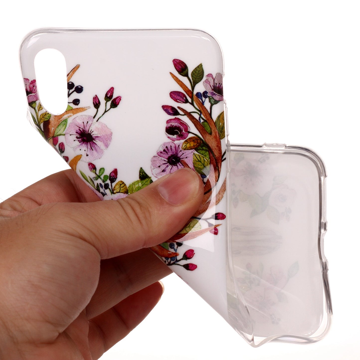 Luminous Patterned IMD TPU Back Cover Shell for iPhone XR 6.1 inch