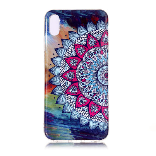 Luminous Patterned IMD TPU Back Cover Shell for iPhone XR 6.1 inch
