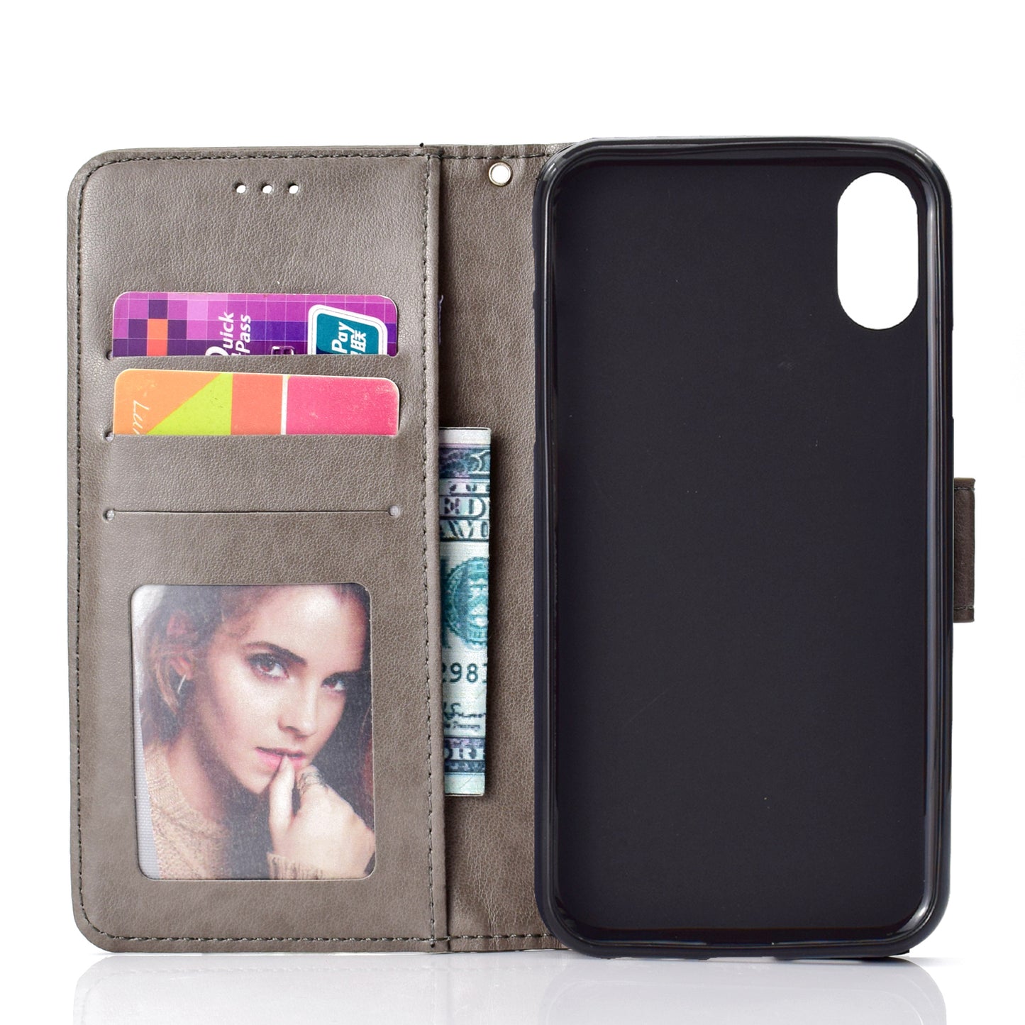 Imprinted Mandala Pattern Wallet Leather Phone Case for iPhone XR 6.1 inch