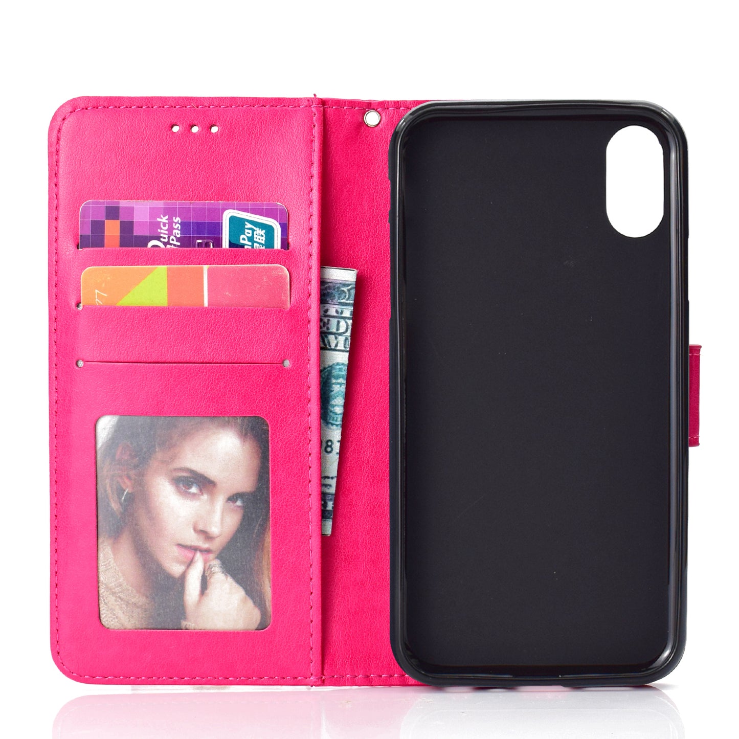 Imprinted Mandala Pattern Wallet Leather Phone Case for iPhone XR 6.1 inch