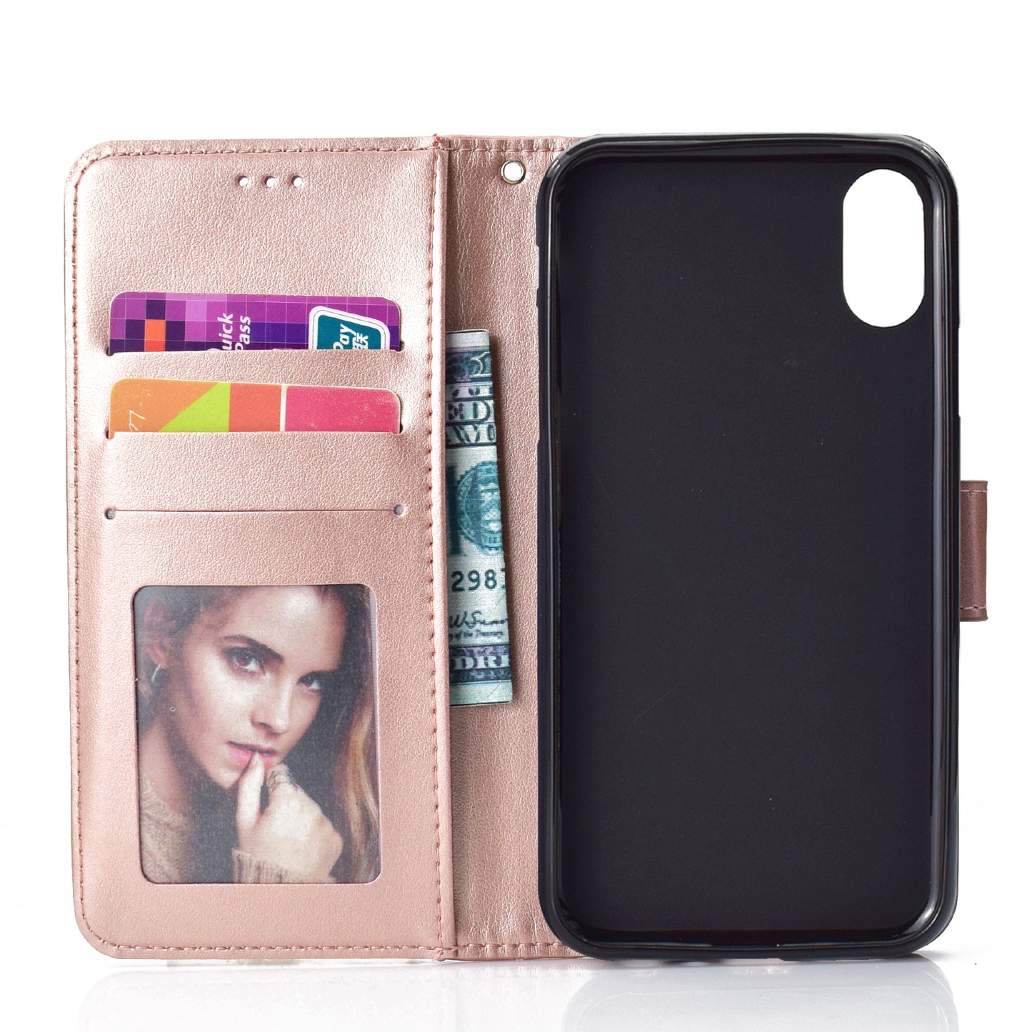 Imprinted Mandala Pattern Wallet Leather Phone Case for iPhone XR 6.1 inch