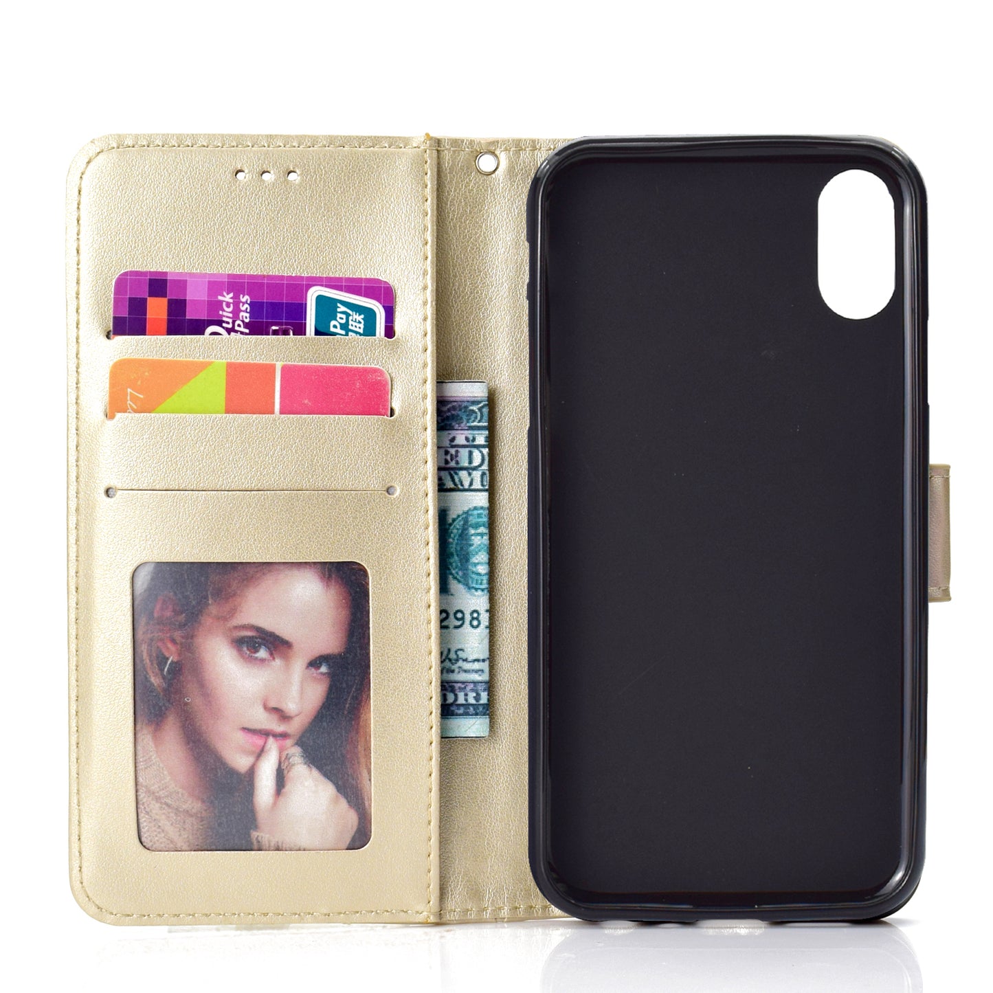 Imprinted Mandala Pattern Wallet Leather Phone Case for iPhone XR 6.1 inch