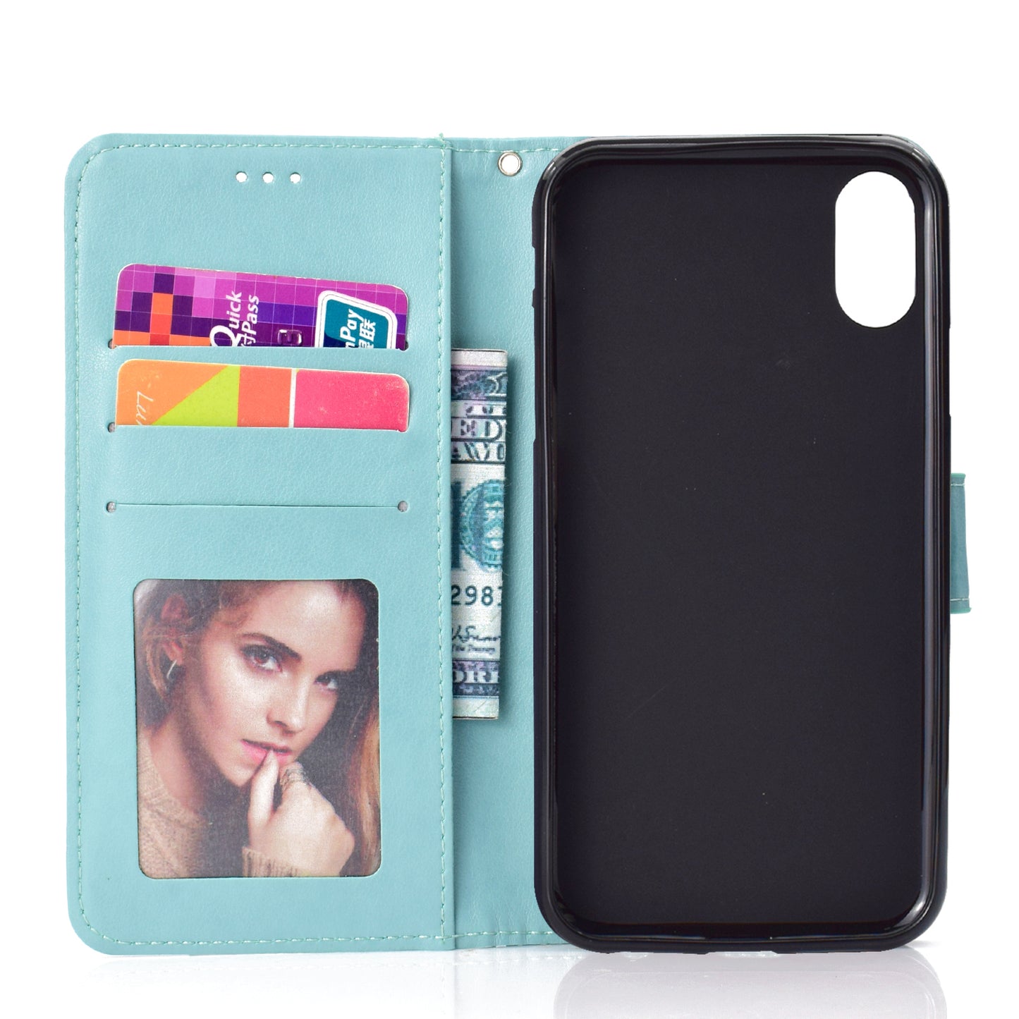 Imprinted Mandala Pattern Wallet Leather Phone Case for iPhone XR 6.1 inch