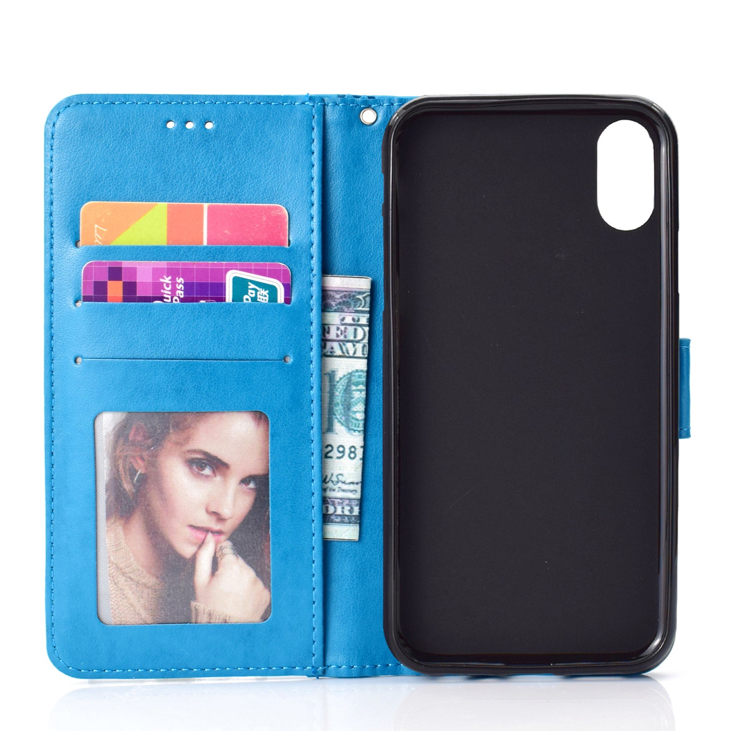 Imprinted Mandala Pattern Wallet Leather Phone Case for iPhone XR 6.1 inch