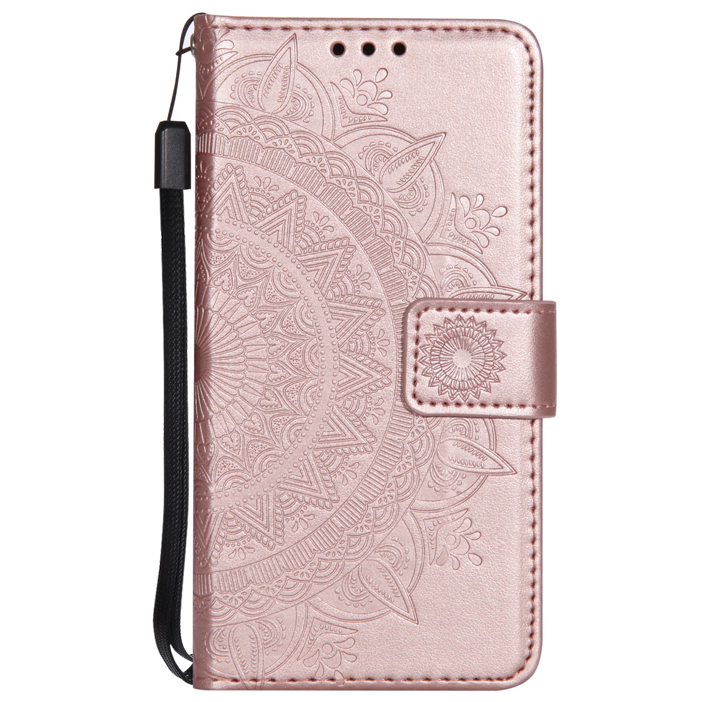 Imprinted Mandala Pattern PU Leather Protection Phone Casing for iPhone SE/5s/5
