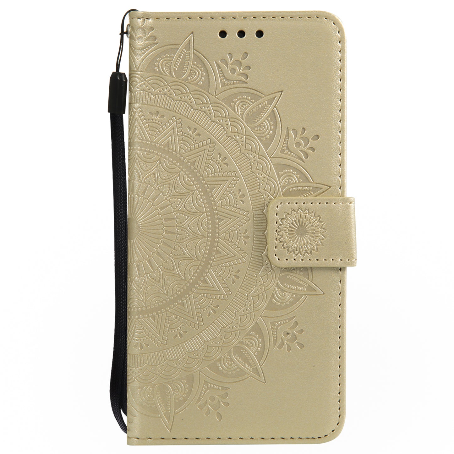 Imprinted Mandala Pattern PU Leather Protection Phone Casing for iPhone SE/5s/5