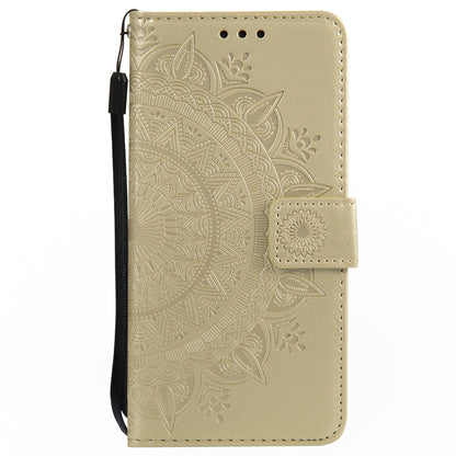 Imprinted Mandala Pattern PU Leather Protection Phone Casing for iPhone SE/5s/5
