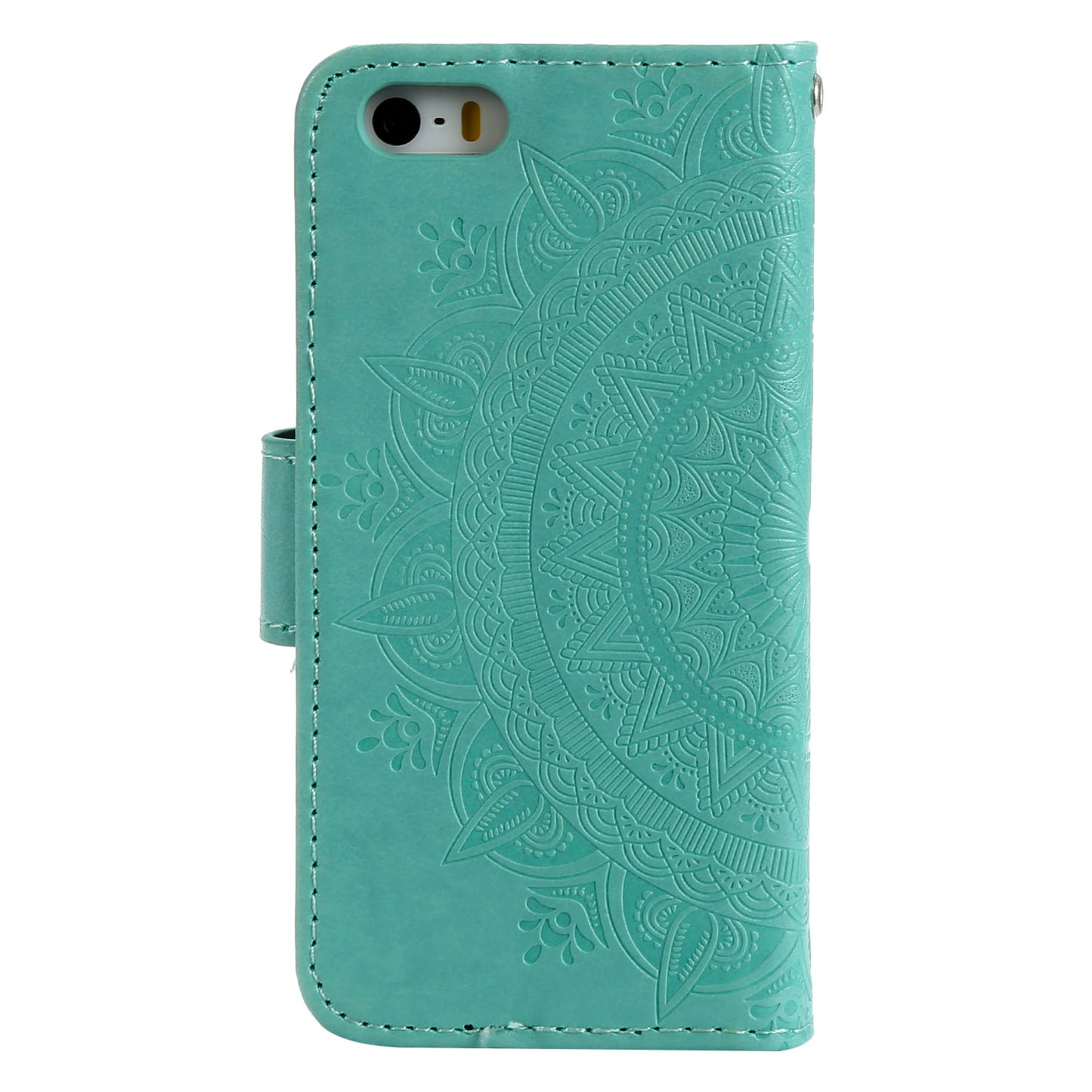 Imprinted Mandala Pattern PU Leather Protection Phone Casing for iPhone SE/5s/5