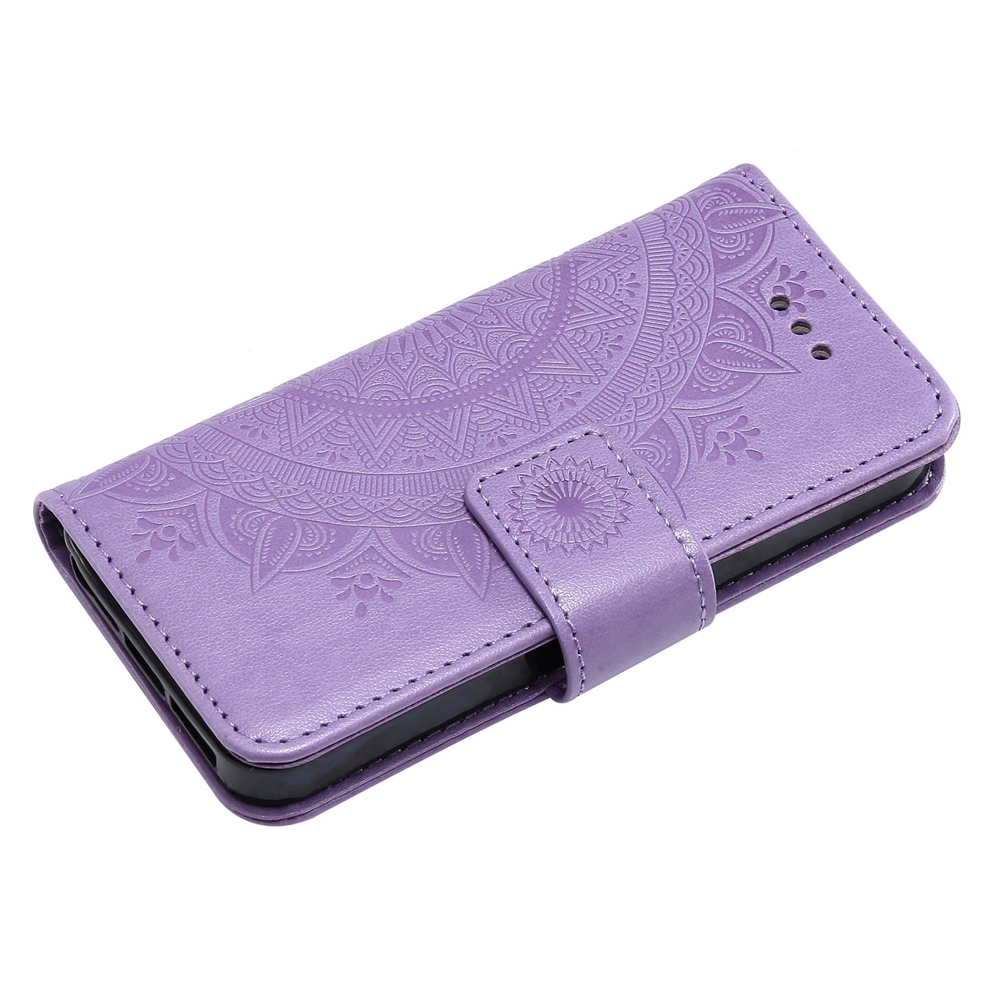 Imprinted Mandala Pattern PU Leather Protection Phone Casing for iPhone SE/5s/5