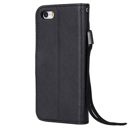 KT Leather Series-2 Wallet Leather Stand  Case for iPhone SE/5s/5