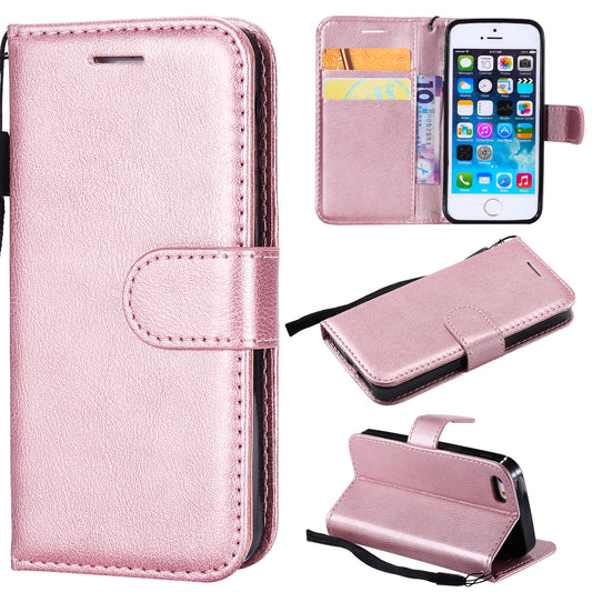 KT Leather Series-2 Wallet Leather Stand  Case for iPhone SE/5s/5