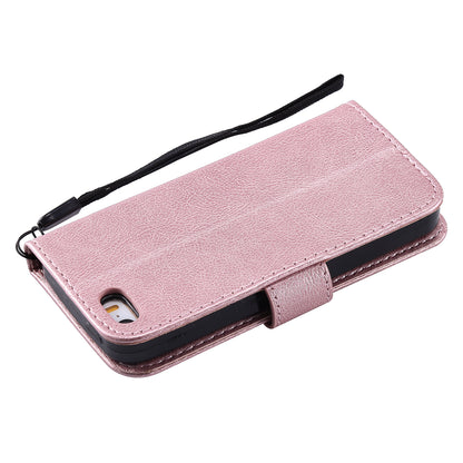 KT Leather Series-2 Wallet Leather Stand  Case for iPhone SE/5s/5