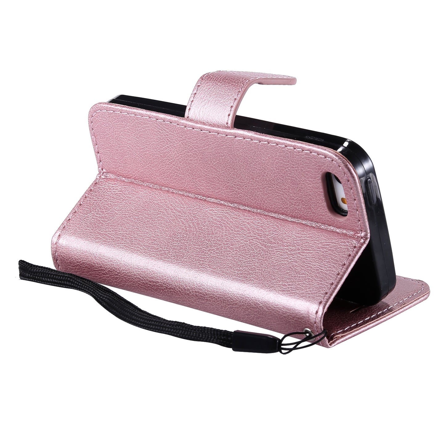 KT Leather Series-2 Wallet Leather Stand  Case for iPhone SE/5s/5