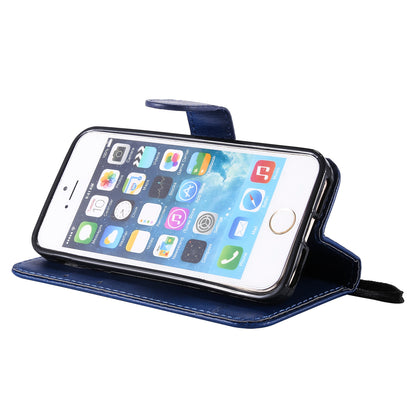 KT Leather Series-2 Wallet Leather Stand  Case for iPhone SE/5s/5
