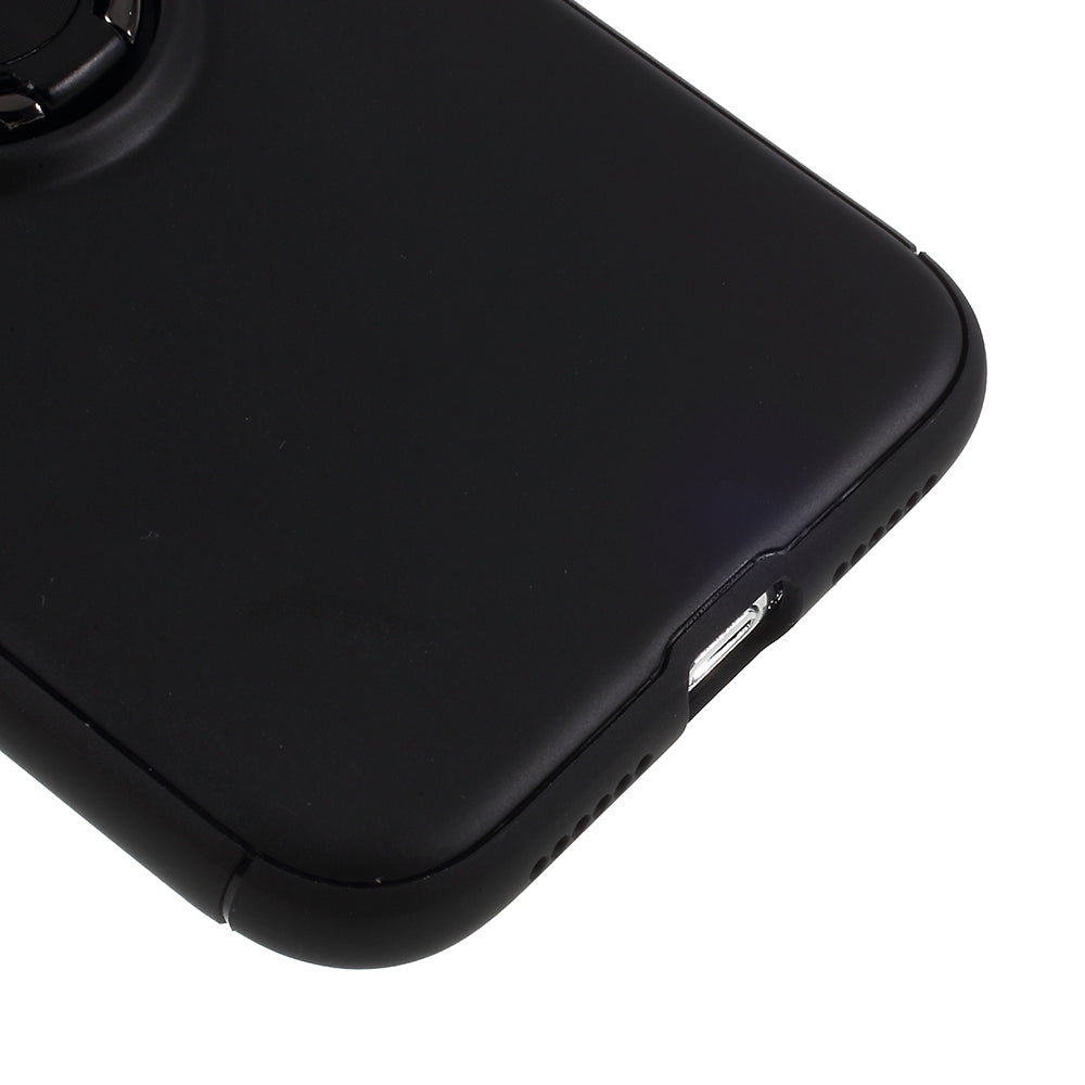 Metal Finger Ring Kickstand TPU Mobile Back Case for iPhone XR 6.1 inch