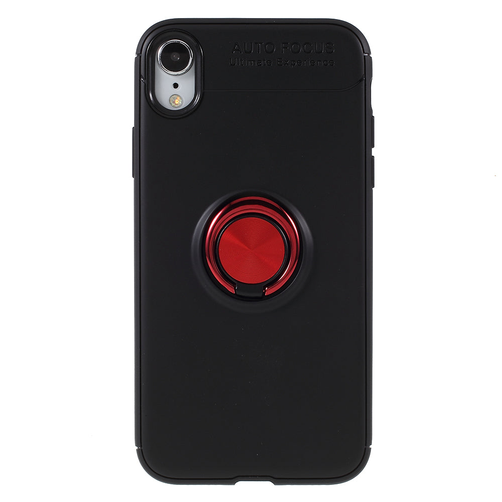 Metal Finger Ring Kickstand TPU Mobile Back Case for iPhone XR 6.1 inch