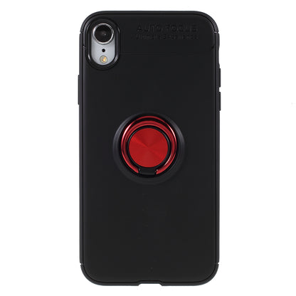 Metal Finger Ring Kickstand TPU Mobile Back Case for iPhone XR 6.1 inch