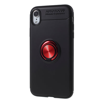 Metal Finger Ring Kickstand TPU Mobile Back Case for iPhone XR 6.1 inch