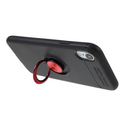 Metal Finger Ring Kickstand TPU Mobile Back Case for iPhone XR 6.1 inch