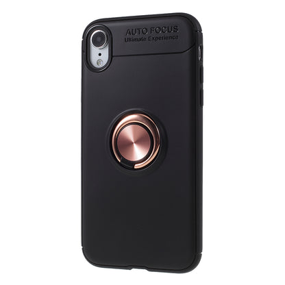 Metal Finger Ring Kickstand TPU Mobile Back Case for iPhone XR 6.1 inch